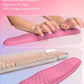 Hokafenle 2in1 Combination, Wave Keyboard Wrist Rest and Ergonomic Curvature Mouse Pad Wrist Support for Relieve Wrist Pain, Filled with Soft Cushion Memory Foam, Tough Guy Pink
