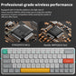 NuPhy Air60 V2 Portable Wireless Keyboard 60% Low Profile Mechanical Keyboard Support QMK/VIA Compatible with windows/mac OS/Linux Supports Bluetooth 5.1/2.4GHz/wired (USB-C) White-Gateron Moss Switch