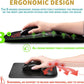 Hokafenle Ergonomic Mouse Pad Wrist Support with Massage Design, Wrist Rest Pain Relief Mousepad with Memory Foam&Non-Slip PU Base, Mouse Pads for Wireless Mouse & Desk (12x8 inch,Gen X)