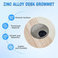 Desk Grommet 2-3/8" (60 mm), Desk Cord Hole Cover, Cable Grommet Metal Zinc Alloy Materilal, Desk Hole Grommet for Office and Home Table Cable, Detachable Cable Cord Organizer (Brushed Silver 1 Pcs)