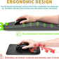 Hokafenle Ergonomic Mouse Pad Wrist Support with Massage Design, Wrist Rest Pain Relief Mousepad with Memory Foam&Non-Slip PU Base, Mouse Pads for Wireless Mouse & Desk (12x8 inch,Light Grey)