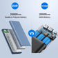 Portable Charger Power Bank 26800mah,Ultra-High Capacity External Cell Phone Battery Pack,2 USB Output High Speed Charging Power bank Compatible with iPhone 16 15 14 13 12 Samsung Android LG etc-Blue