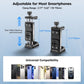 SIRUI Phone Mount for Tripod with Arca Base with 1/4"&3/8" Threaded Holes, Metal Tripod Cell Phone Clamp Holder with 2 Cold Shoes, Smartphone Adapter Compatible with iPhone, Galaxy, Pixel, AM-PH05