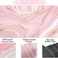 Keyboard Wrist Rest Large Mouse Pad Wrist Support for Computer, 4 in 1 Memory Foam Keyboard Pad Desk Mat Ergonomic Hand Rest Wrist Cushion for Home Office Gaming - Pink Marble