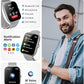 2.06" AMOLED Smart Watch with Blood Pressure, 118 Sports Modes, Fitness Activity Tracker for Men Women, Heart Rate Sleep SpO2 and Stress Monitor, IP68 Waterproof, Ideal Gift, Android iPhone Compatible
