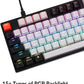 Keychron C1 Wired Mechanical Keyboard TKL, RGB Backlit with Double-Shot ABS Keycaps, 87 Keys Hot-Swappable Pre-lubed Linear Switch Compatible with Mac Windows