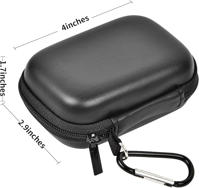 ANKHOH Carrying Case for Crucial X10/ X9 Pro 8TB/ 6TB/ 4TB Portable SSD, 2TB/ 1TB External Solid State Drive Hard Storage Holder Bag with Mesh Pocket Fits for USB-C Cable (Box Only)