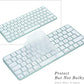 Keyboard Cover for New M4 iMac Magic Keyboard(Europe Layout, 7 Shape Enter Key) Model A3118/A2449, Touch ID Version w/o Numeric Key - Ultra Thin, Protective and Clear Protector Skin