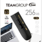 TEAMGROUP C186 256GB USB 3.2 Gen 1 (USB 3.1/3.0) Read 100MB/s Flash Thumb Drive, External Data Storage Memory Stick Compatible with Computer/Laptop Black TC1863256GB01
