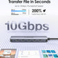 LENTION 6-in-1 USB C Hub Dock with 4K @60HZ HDMI Display, 4 USB-C Ports (USB 3.2 Gen 2, 10 Gbps), PD 100W Charging and for iPhone15 Series, New MacBook Pro, Mac Air, More (CE33, Space Gray)