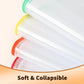 Umriox Zipper Mesh Document Pouch, 6 Assorted Size (6 Colors, 18 Packs), Clear Zipper Pouches, Waterproof Zipper Pouches for Craft Projects Office Supplies Cosmetics Travel Storage