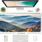 Large Extended Gaming Mouse Pad with Stitched Edges, Non-Slip Waterproof Rubber Base Mouse Pad for Office, Computer, Keyboard, Laptop and Home Desk Pad 35.4 x 15.7 x 0.12 Inch (Mountain Landscape)