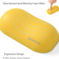 UnivoColors Design-Wave Wrist Rest, Artificial Sheepskin+Memory Foam+Ergonomic+Anti-Slip Gel, Resilience Support During Work and Gaming,Mouse Accessory,Yellow,N