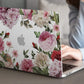 Batianda for MacBook Air 13 Inch Case 2020 2019 2018 A2337 A2179 A1932, Printing Clear Hard Shell Cover with Keyboard Cover & Screen Protector for New MacBook Air 13 Retina & Touch ID (Flower-White)