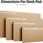 YSAGi Leather Desk Protector, Office Mat, Large Mouse Mat, Non-Slip PU Leather Blotter, Laptop Desk Mat, Waterproof Writing Pad for Office and Home (Latte, 47.2" x 23.21")
