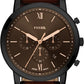Fossil Men's Neutra Quartz Stainless Steel and Leather Chronograph Watch
