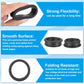 PATIKIL 48.6mm / 1-15/16 Inch Drill Hole,1-11/16 Inch ID Rubber Grommets, 3Pcs Top Hat Grommet for Wiring Eyelet Ring Gasket Automotive Firewall Cable Hole Plugs Wires Protection, Black