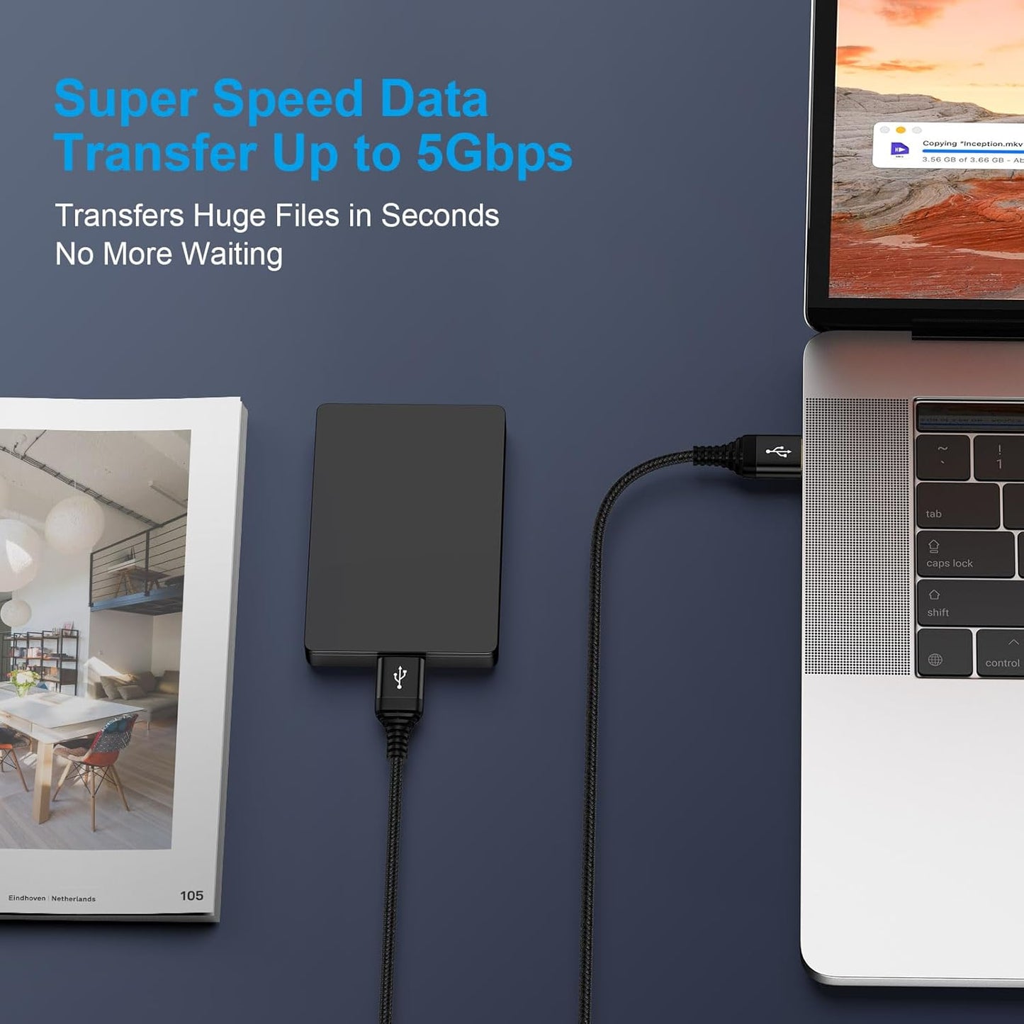 USB to USB Cable,10FT High Speed USB3.0 Cable Male to Male USBA to USBA Cord Double Sided Type A to A Data Transfer Cord for External Hard Driver,Laptop Cooler,DVD Player,TV,Monitor,Printer,Set Up Box