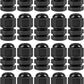 XHF 20 Pcs 1/4 Inch IP68 Strain Relief Nylon Cord Grip NPT Cable Glands Adjustable UL Listed and RoHS Compliant (Black)