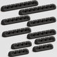 USB Cable Organizer Clips Cord Holder,10 Packs (3-5-7-Slots) Black Self Adhesive Desk Cord Cable Management