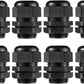 PENGLIN Cable Glands 1" NPT Nylon Cable Connector, Strain Relief Cord Connector, IP68 Waterproof Adjustable Locknut(1 Inch (8-Pack))