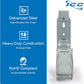 ICC Ceiling Mount J Hook 4” with Retainer Clip - Galvanized Steel Cable Management Hooks for Hanging Cable - Rust-Resistant, EIA and TIA Compliant - 4 Inch 25 Pack