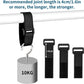 26Ft x 0.8In Adjustable Cable Straps with 30 Buckles, Free Cut Length, Black Reusable Nylon Fastening Cable Ties,Hook and Loop Securing Strap for Cable Tidy Organizer or Storage