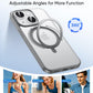 MAGIC JOHN 360° Rotatable Magnetic Invisible Stand for iPhone 14/iPhone 13 Case [Anti-Slip Grip] [Compatible with MagSafe] 16FT Shockof for iPhone 14/13 Case with Kickstand, Gray