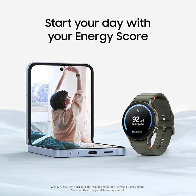SAMSUNG Galaxy Watch 7 40mm LTE AI Smartwatch w/Energy Score, Wellness Tips, Heart Rate Tracking, Sleep Monitor, Fitness Tracker, 2024, Green (Renewed)