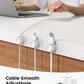 Lamicall 12Pack Spring Cord Organizer, Office Desk Accessories, Desk Cable Management Clips, Phone Charger Cord Holder for Nightstand, Home Workspace Organization Accessories, Dorm Room Essentials