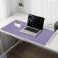 Leather Desk Pad Protector, Purple Desk pad, Office Desk Mat, Non-Slip PU Leather Desk Blotter, Laptop Desk Pad, Waterproof Desk Writing Pad for Office and Home (Light Purple, 31.5" x 15.7")