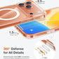 TORRAS Stronger Magnetic for iPhone 17 Pro Case Clear, [Covered Camera Control] [Anti-Yellowing] Compatible with MagSafe, Military-Grade Drop Protection, Slim Phone Case for iPhone 17 Pro
