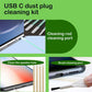 USB C Dust Plug, Type-C Port Cover for iPhone17/ iPhone16/15 Series Charger Port & Speaker Dust Cover, 8-Pack Soft Silicone Anti-Dust Plug Covers Set