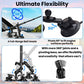 Suction Car Mount for GoPro/Insta360/DJI | Aluminum Alloy Extendable Selfie Stick with Multi-Joint Flexible Arm | Upsized Strong Suction Mount Kit Includes Tripod Adapter