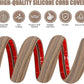 Floor Cord Cover Cavity 0.8"x0.37" Self Adhesive Cord Hider, 10FT Low Profile Cable Management, Extension Strip Protector for Wires, Prevent Cable Trips for Offices, Gyms,(Wood Smoked Brown)