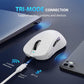 Transformers GM04 63g Lightweight Wireless Gaming Mouse, 12000 DPI, PAW3311 Sensor, 100h Battery Life, 2.4G/USB-C/Bluetooth Wireless Mouse with 5 Programmable Buttons for PC/Mac/Laptop(White)