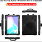 Samsung Galaxy Tab Active PRO 10.1 inch/Galaxy Tab Active4 PRO Case, Heavy Duty Rugged Shockproof Drop Protection Case with 360 Stand, Hand Strap & Shoulder Strap for SM-T540/T547/T630/T638 (Black)