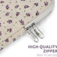 Puffy Laptop Sleeve 13-15.6 Inch Cute Quilted Laptop Protective Case Padded Floral Computer Sleeve for MacBook (A-Purple, 11 Inch)