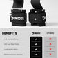 DMoose Fitness Weight Lifting Hooks (Pair) for Deadlifts, Pull Ups, Rows & Shrugs - Anti-Rip Nylon Strap Hand Grips with Thick Wrist Padding - Heavy Duty Wrist Straps for Weightlifting & Gym Workouts
