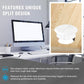 2-3/8" White Desk Grommet, JTemgle Flexible Cable Grommet Rubber Cable Hole Cover Wire Organizer Caps Desktop Cord Management for Home Office TV Stands Tabletops, 5 Pieces