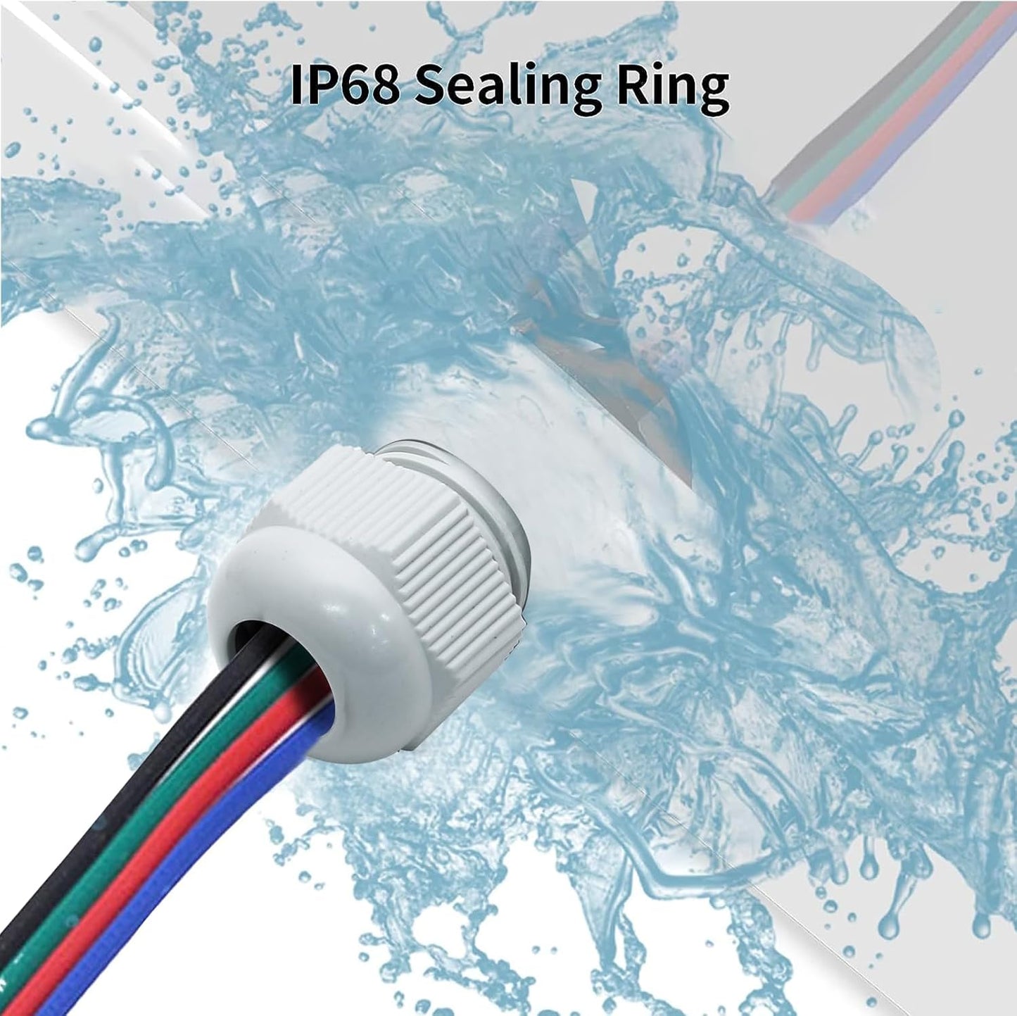 20 Pcs 1/2" NPT Nylon Cable Glands, IP68 Waterproof Adjustable Cord Grip Cable Connector Strain Relief Wire Protectors for 6-12mm Cable Diameter, Grey
