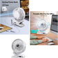 Portable Clip-on Fan 10000mAh Rechargeable Battery Powered – 3-Speed Quiet Desk & Clamp Fan for Stroller, Camping, Office & Bedroom – 360° Rotation-1PACK-White