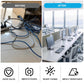 1" White Desk Grommet, JTemgle Flexible Cable Grommet with Bi-Metal Hole Saw Cross Rubber Cable Hole Cover Wire Organizer Caps Desktop Cord Management for Home Office TV Stands Tabletops, 13 Pieces