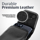 Turtleback Belt Clip for iPhone 16 Pro Max, 15 Pro Max, 14 Pro Max -Small- Fits w/Slim MagSafe Style Cases, Premium Black Leather, Vertical Belt Holder, Magnetic Closure HD Rotating Belt Clip