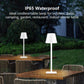 Cordless Table Lamp Rechargeable Lamps: 6000mAh Battery Operated Table Lamp Outdoor Waterproof, Touch Control, Portable Wireless Desk Lamp for Dinner/Bedroom/Restaurant （White2 Pack
