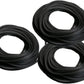 Window Screen Spline, (.125" x 40ft +.14" x 40ft +.16" x 40ft) 3 Sizes in 1 Kit - Screen Retainer Spline for Window Screen Replacement, Black, Tooltriz