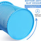 Tamaki Pen Holder Cup for Desk, Wire Mesh Pencil Cup Holder for Desk Office Pen Organizer (Blue)