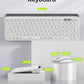 seenda Bluetooth Keyboard and Mouse for iPad, CTU-301 Multi-Device Bluetooth + 2.4G Wireless Keyboard Mouse with Tablet Holder for MacBook/Windows Computer, iOS/Andriod Tablet Phone, White