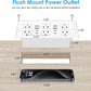 30W Recessed Power Strip USB C, Desk Flush Mount Outlet Plug in 6 AC & 8 USB Ports for Furniture Conference Power Hub, 6FT