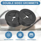 uxcell 4Pcs Cable Cord Grommet, 1-1/8"(28mm) Rubber Desk Grommets Wire Pass Through Hole Cover with Marked Cable Ties for Home Office Cable Wire Protection, Black